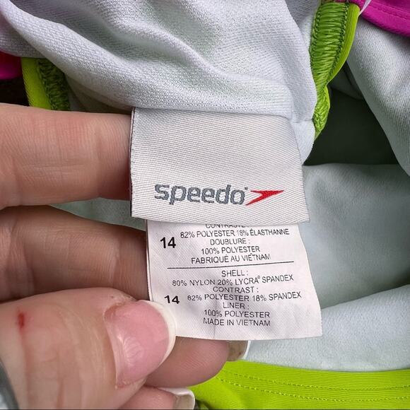 SPEEDO Girls Infinity Splice Xtra Life one piece swimsuit size 14 - Picture 4 of 5